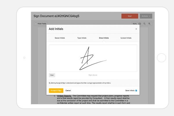 electronic signatures with eversign