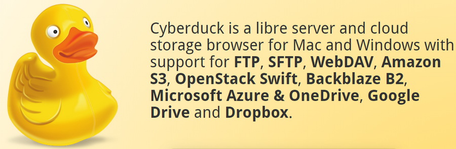 find server for cyberduck ftp