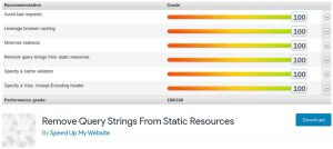 how to remove query strings from static resources