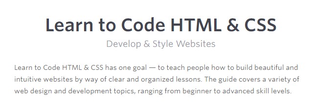 Shay Howe's Website for learning HTML