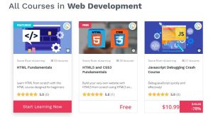 best places to learn website development online