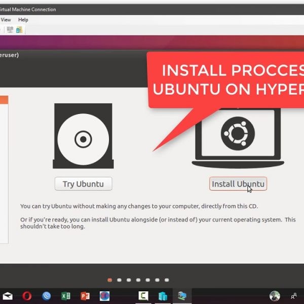 cara membuat tetapan ubuntu dalam windows 10 menggunakan hyper v manager