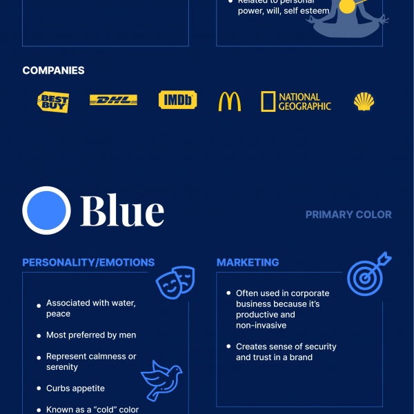 psychology of color infographic